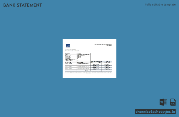 Beispiel eines Kontoauszugs der ADB-Bank der Salomonen (Excel-Vorschau)
